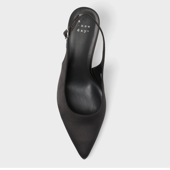 a new day Black Pointed Slingback Flats - Picture 7 of 10